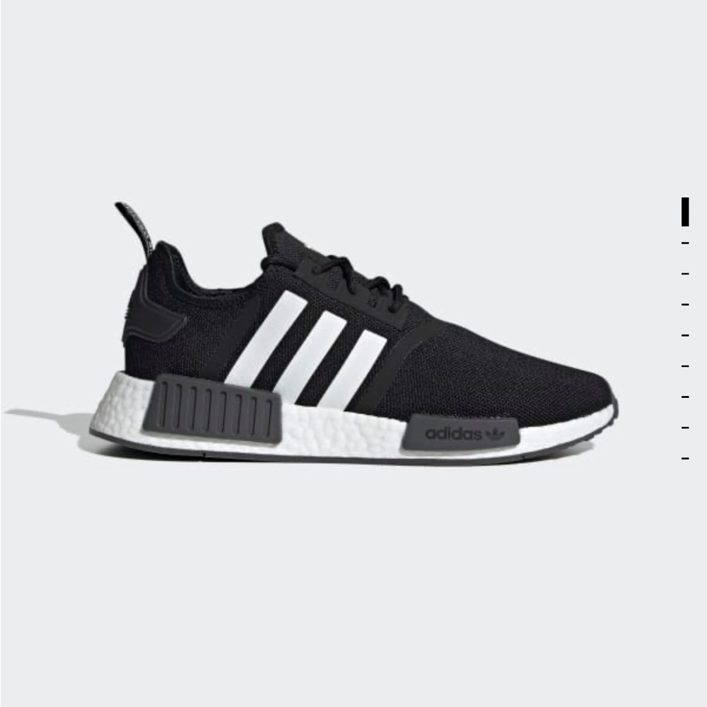 New Adidas NMD_R1 PrimeBlue Running Boost Knit Mens Black-White SIZES 12 Shoes
